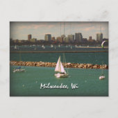Carte Postale Milwaukee, WI Skyline (Devant)
