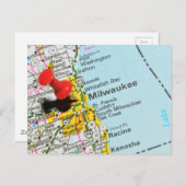 Carte Postale Milwaukee, Wisconsin (Devant / Derrière)