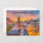 Carte postale Milwaukee, Wisconsin (Devant / Derrière)