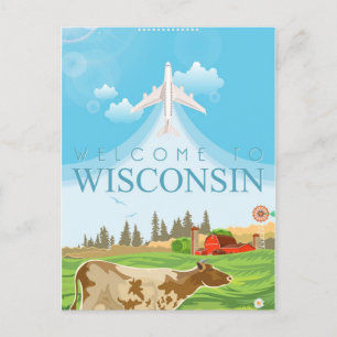 Carte Postale Milwaukee Wisconsin États-Unis Vintage voyage