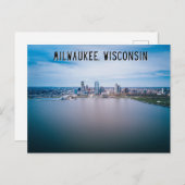 Carte postale Milwaukee Wisconsin Lake (Devant / Derrière)