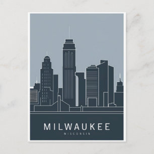 Carte Postale Milwaukee Wisconsin, paysage urbain