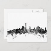 Carte Postale Milwaukee Wisconsin Skyline (Devant / Derrière)