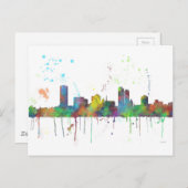 CARTE POSTALE MILWAUKEE, WISCONSON SKYLINE (Devant / Derrière)