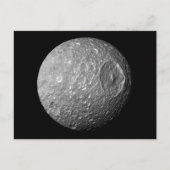 Carte Postale Mimas la lune de Saturne de Cassini Spacecraft (Devant)