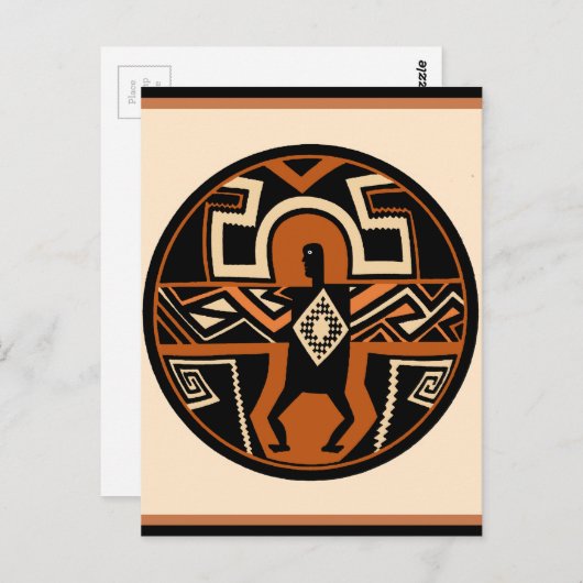 Carte Postale Mimbres Warrior (Devant / Derrière)