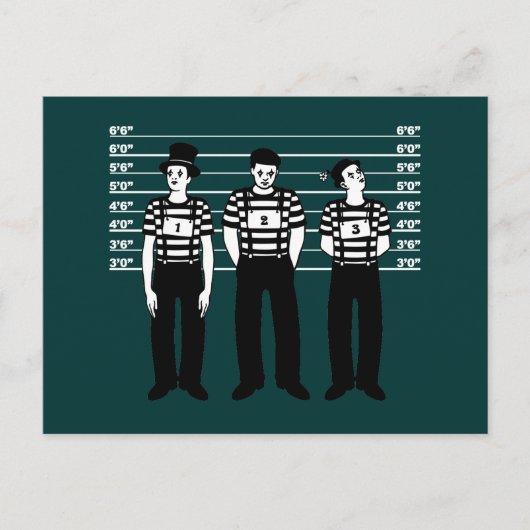Carte Postale Mimes criminels (Devant)