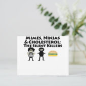 Carte Postale Mimes, Nijas et cholestérol (Debout devant)