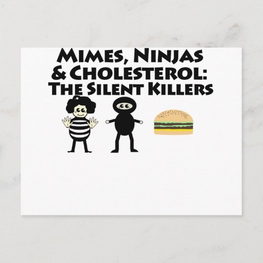 Carte Postale Mimes, Nijas et cholestérol (Devant)