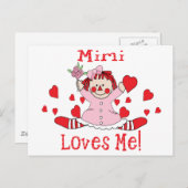 Carte Postale Mimi Love's me Rag Doll (Devant / Derrière)