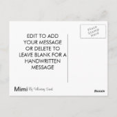 Carte postale Mimi (Poupée Kokeshi) (Dos)