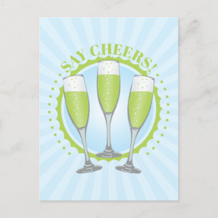 Carte postale Mimosa Green Champagne Glaces