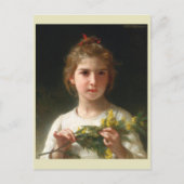 Carte Postale Mimosa par William Bouguereau (Devant)