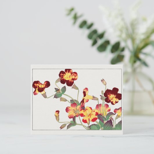 Carte Postale Mimulus luteus par Tanigami Konan (Debout devant)
