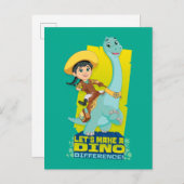 Carte Postale Min & Clover | Faire la différence entre les dinde (Devant / Derrière)