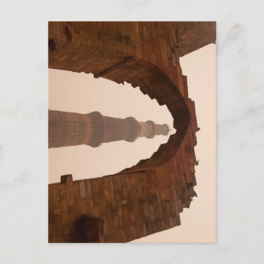 Carte Postale Minar Qutub de Delhi (Devant)