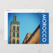 Carte Postale minaret de fès (Devant / Derrière)