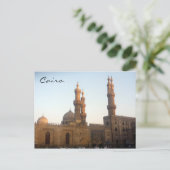 Carte Postale minarets de la mosquée du caire (Debout devant)