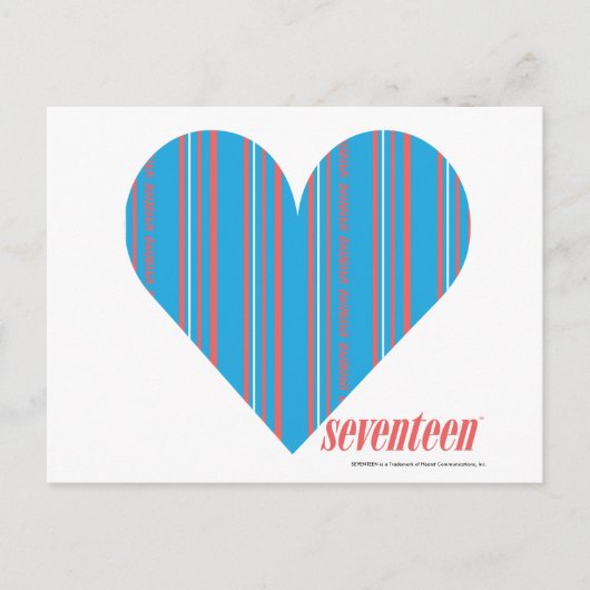 Carte Postale Minces bandes Aqua 3 (Devant)