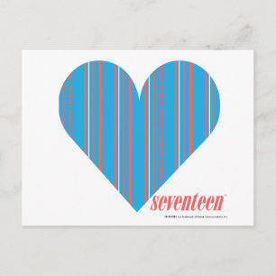 Carte Postale Minces bandes Aqua 3