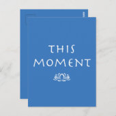 Carte Postale Mindfulness Dire ce moment avec Lotus (Devant / Derrière)