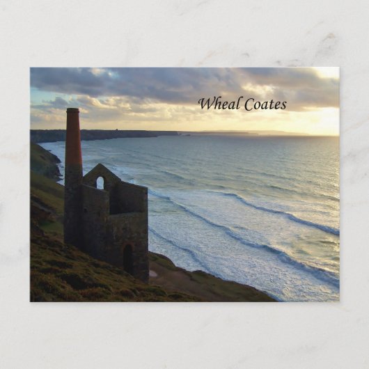 Carte Postale Mine de Wheal Coates Cornouailles Angleterre (Devant)
