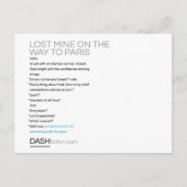 Carte Postale Mine perdue sur le chemin de Paris (Devant)