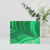 Carte Postale Minéral de Malachite vert brillant (Debout devant)