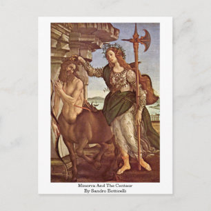 Carte Postale Minerva Et Le Centaur De Sandro Botticelli