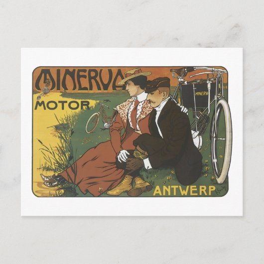Carte Postale Minerva Motor, Anvers (Devant)