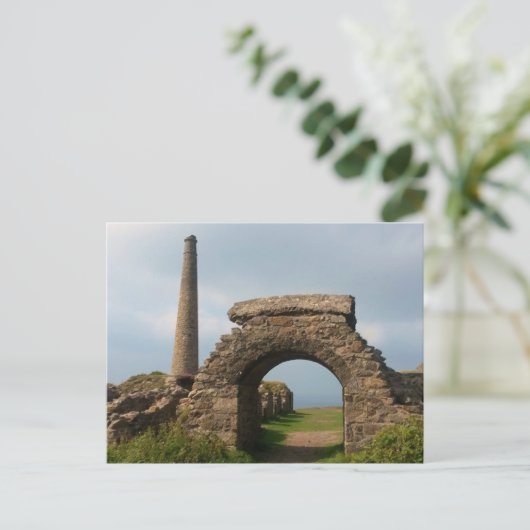 Carte Postale Mines Crown, Botallack, Cornwall, Angleterre. (Debout devant)