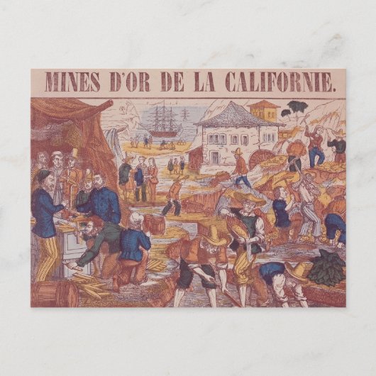 Carte Postale Mines d'or de Californie (Devant)