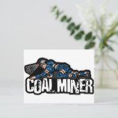CARTE POSTALE MINEUR DE CHARBON (Debout devant)