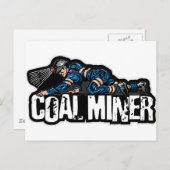 CARTE POSTALE MINEUR DE CHARBON (Devant / Derrière)