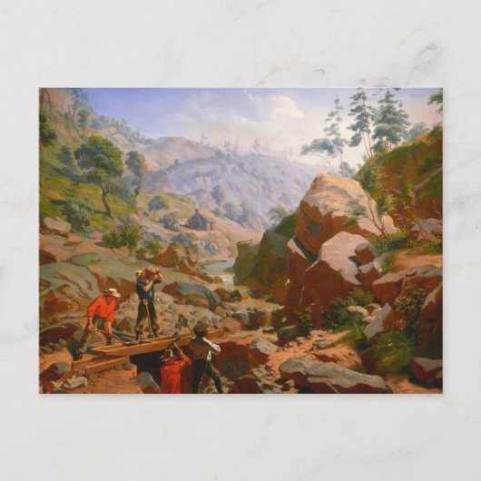 Carte Postale Mineurs dans les Sierras - 1851/1852 (Devant)