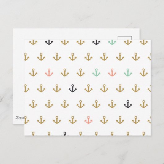 Carte Postale Mini Anchor Pattern (Devant / Derrière)