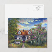 Carte Postale Mini Art Cat Tree Moss Swing Southern Home Love (Devant / Derrière)