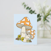 Carte Postale Mini-art de champignons ou (Debout devant)