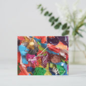 Carte Postale Mini assemblage de peaux colorées (Debout devant)