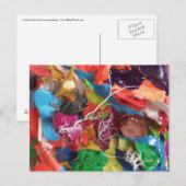 Carte Postale Mini assemblage de peaux colorées (Devant / Derrière)