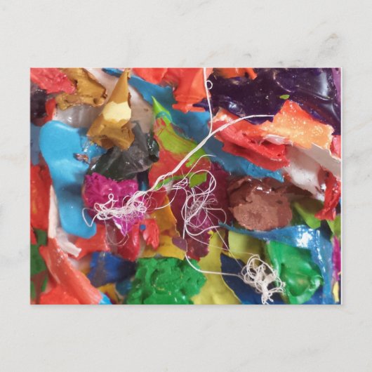 Carte Postale Mini assemblage de peaux colorées (Devant)