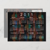 Carte Postale Mini calendrier 2011 (Devant / Derrière)