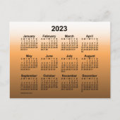 Carte Postale Mini calendrier 2023 en or défraîchi par Janz Post (Devant)