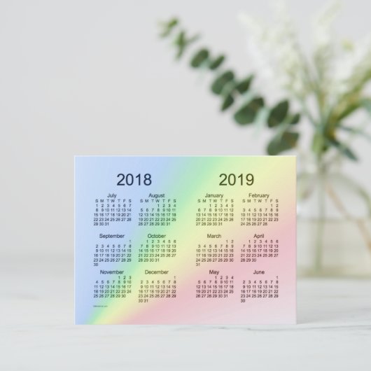 Carte Postale Mini calendrier de l'année scolaire 2018-2019 par (Debout devant)