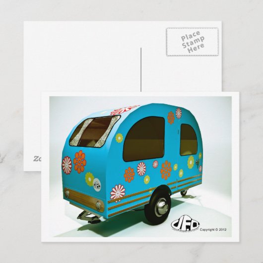 Carte postale Mini Camping Vélo (Devant / Derrière)