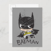 Carte Postale Mini classique Batman Sketch (Devant / Derrière)