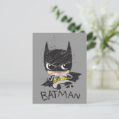 Carte Postale Mini classique Batman Sketch (Debout devant)