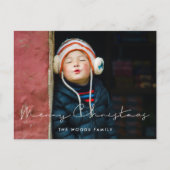 Carte Postale Mini-écrit à la main Joyeux Noël enfants photo (Devant)