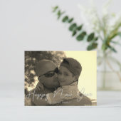 Carte Postale Mini Joyeux Nouvel An 2023 Sepia Postcard (Debout devant)