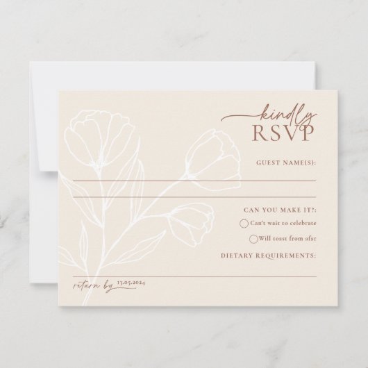 Carte postale mini-mariage RSVP carte postale PEYT (Devant)